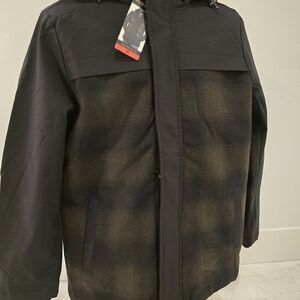 Men's Black and Brown Jacket